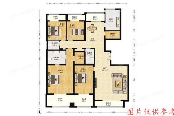 朝阳区 青年路西里5号院7号楼9层3单元1002（润枫水尚）