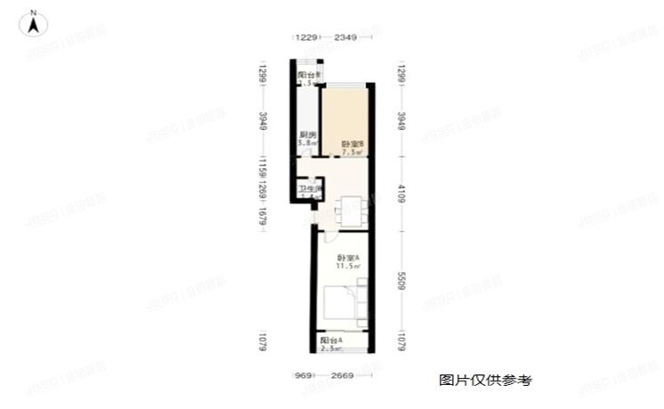 朝阳区 小黄庄前街2号院2号楼1单元304（小黄庄前街2号院）央产房