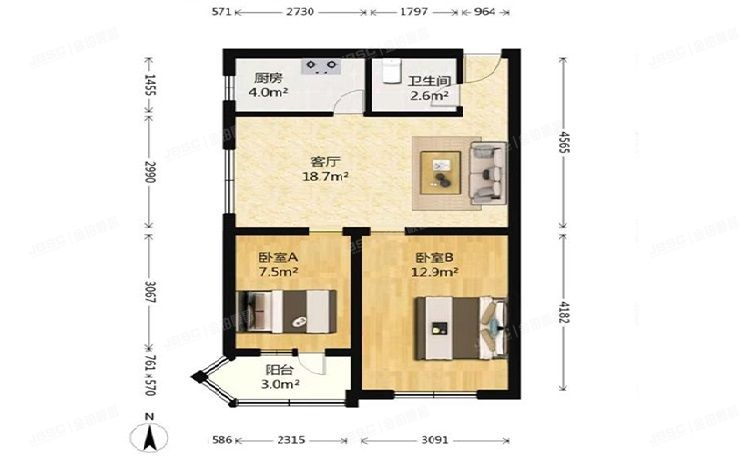 朝阳区 平乐园104号楼7层707（平乐园小区）