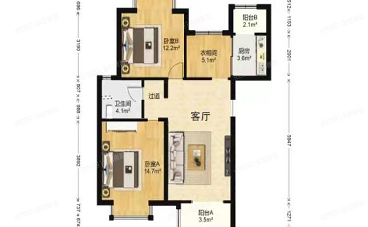 顺义区 下坡屯家园一区6号楼5层1单元501