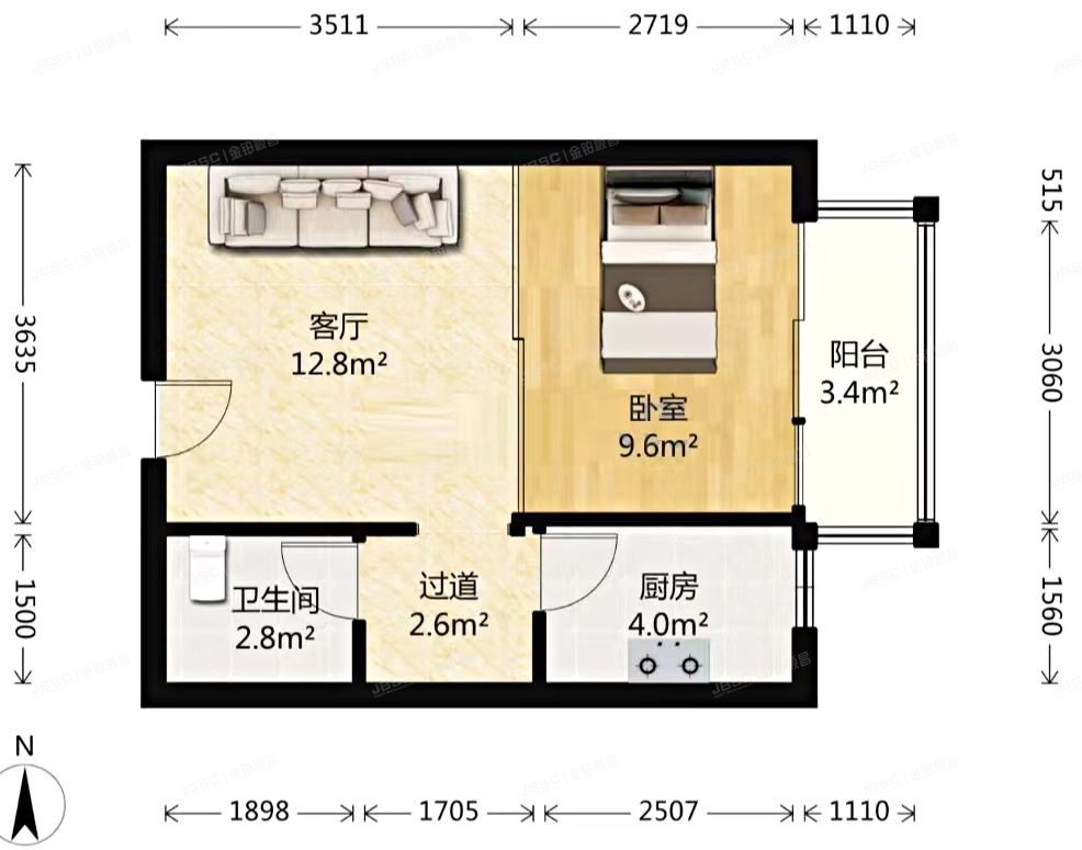 海淀区玉泉路甲2号3号楼A单元502（永达逸家）