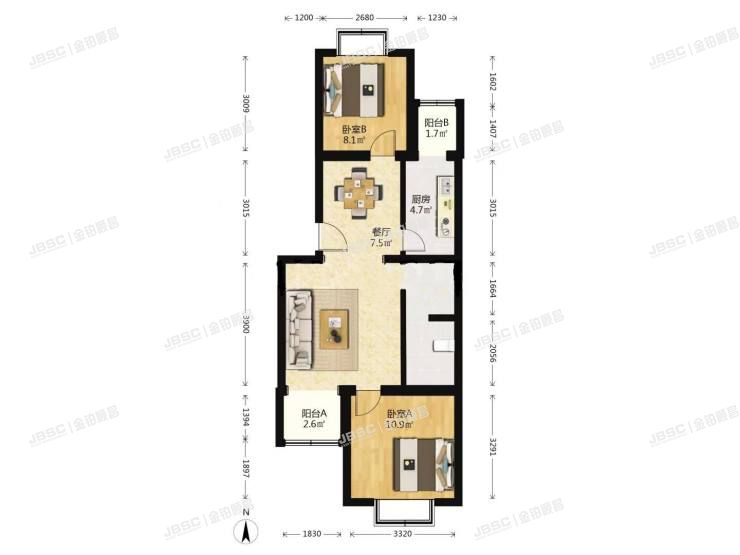 大兴区 晓康东里18号楼5层3-501室