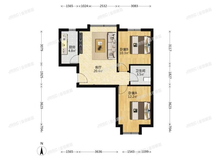 丰台区 西铁营中路9号院5号楼26层二单元2601室（亚林西居住区）