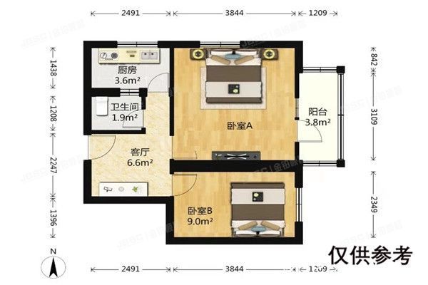 海淀区  金沟河小区811楼1单元6层116号