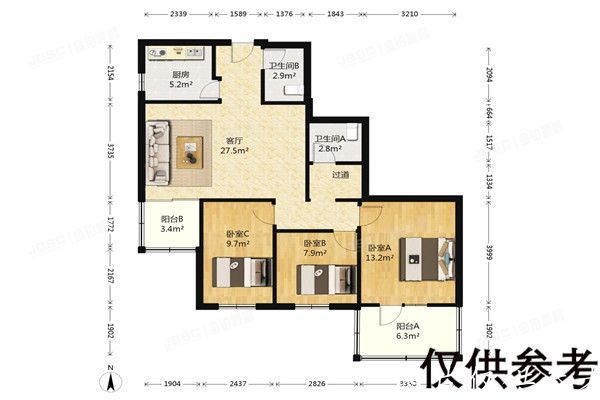 海淀区   万寿路甲15号院五区6号楼604室