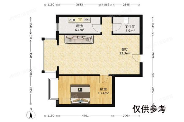※朝阳区 【变卖 】CBD总部公寓6号楼6单元303室