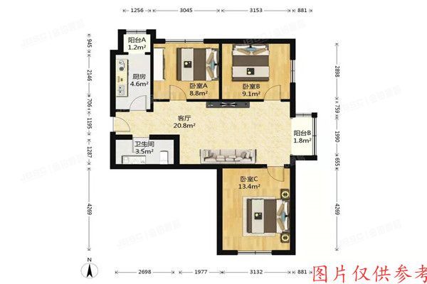 通州区  宏仁家园10号楼1单元2701室