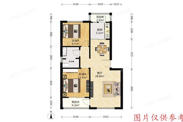 大兴区 贵园东里二区16号楼5单元602室