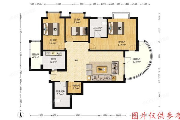 ※朝阳区 万科星园4号楼401室