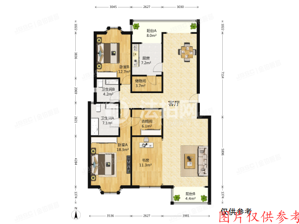 海淀区-四季青 汤泉逸墅4号楼2单元9层1001室