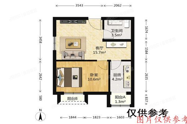 通州区  玉桥东里112号楼20层2单元2002室