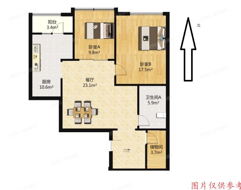 ※朝阳区 白家庄路1号9层C座1001户（富力爱丁堡）