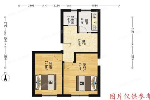 朝阳区 安贞西里二区13号楼4门301室