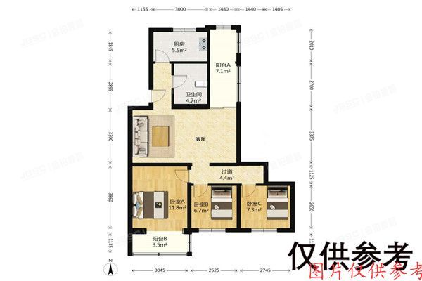 大兴区 枣园东里17号楼1层4-101