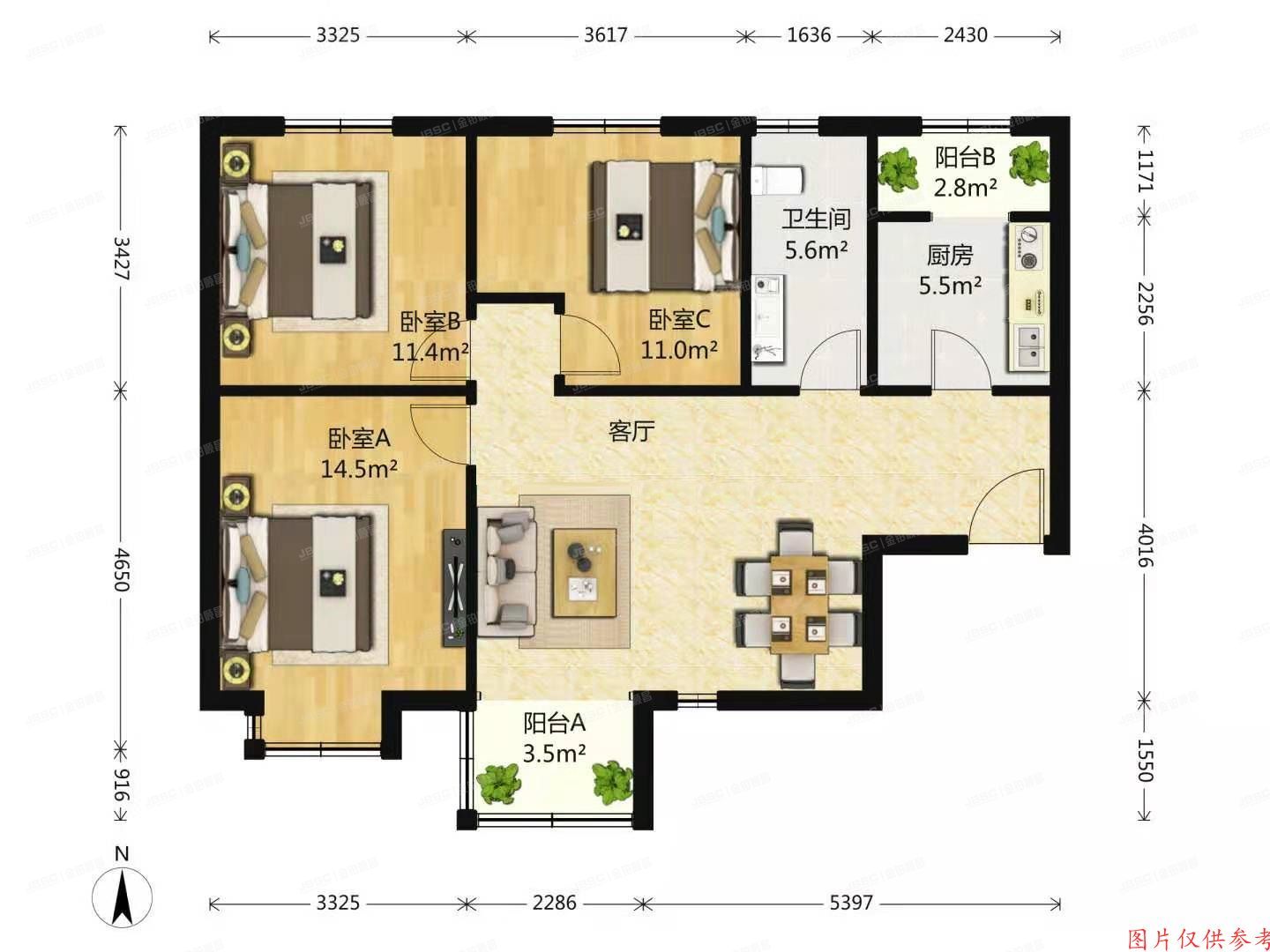 大兴区泰河园一里一区4号楼1层3单元104