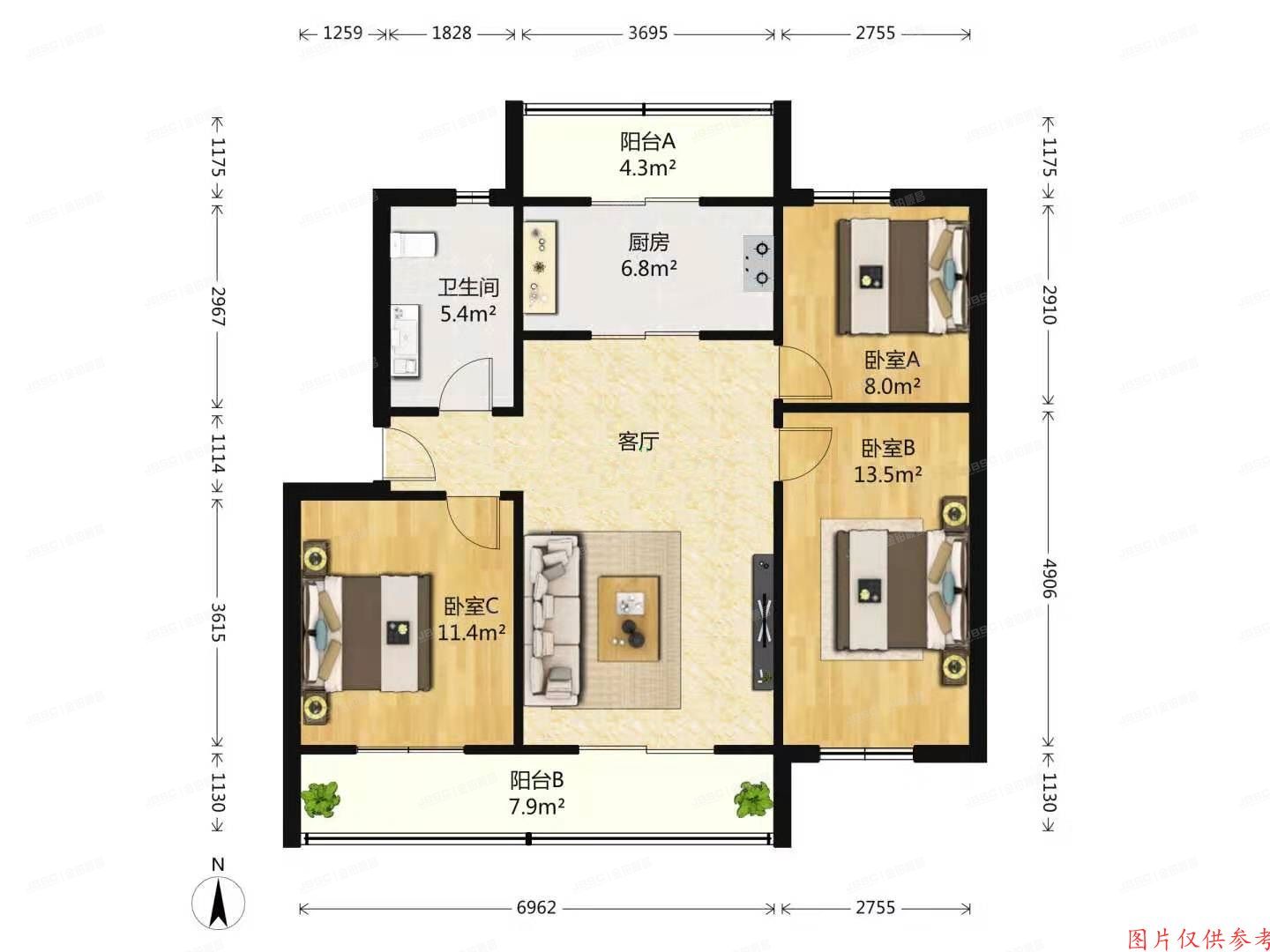 通州区-潞苑 宋庄镇四海公寓2号楼461号