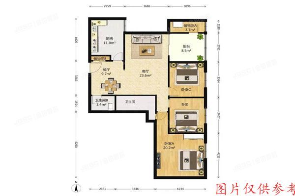 朝阳区 左家庄路甲2号3号楼14层17C（国际友谊花园）