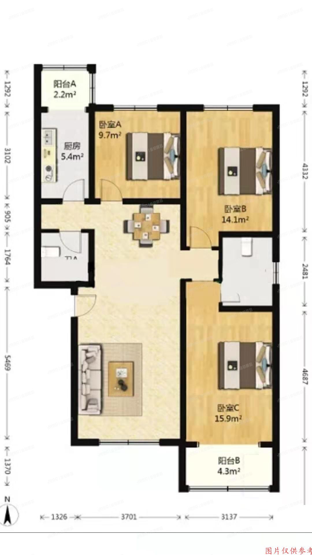 通州区 云景里甲2号楼1单元161室