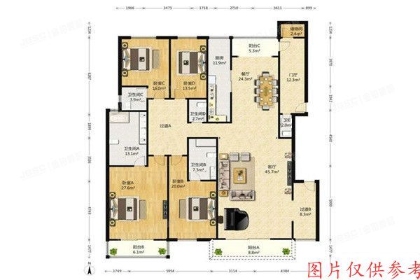 ※海淀区   紫瑞嘉园1号楼10层3单元1101室
