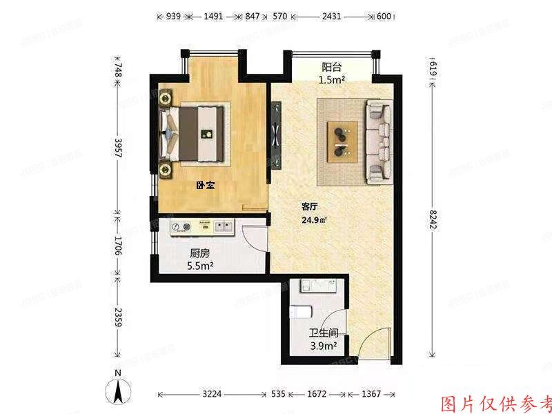 朝阳区 A派公寓6号楼2单元1009