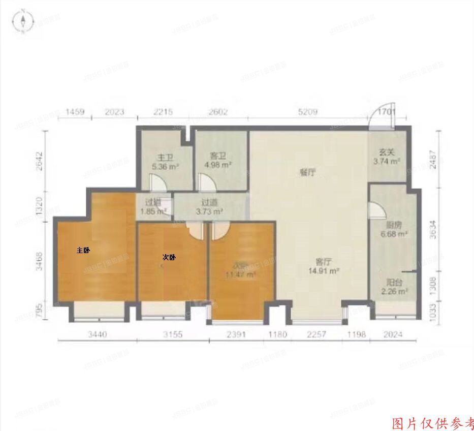 通州区 怡佳家园4号楼22层2203室