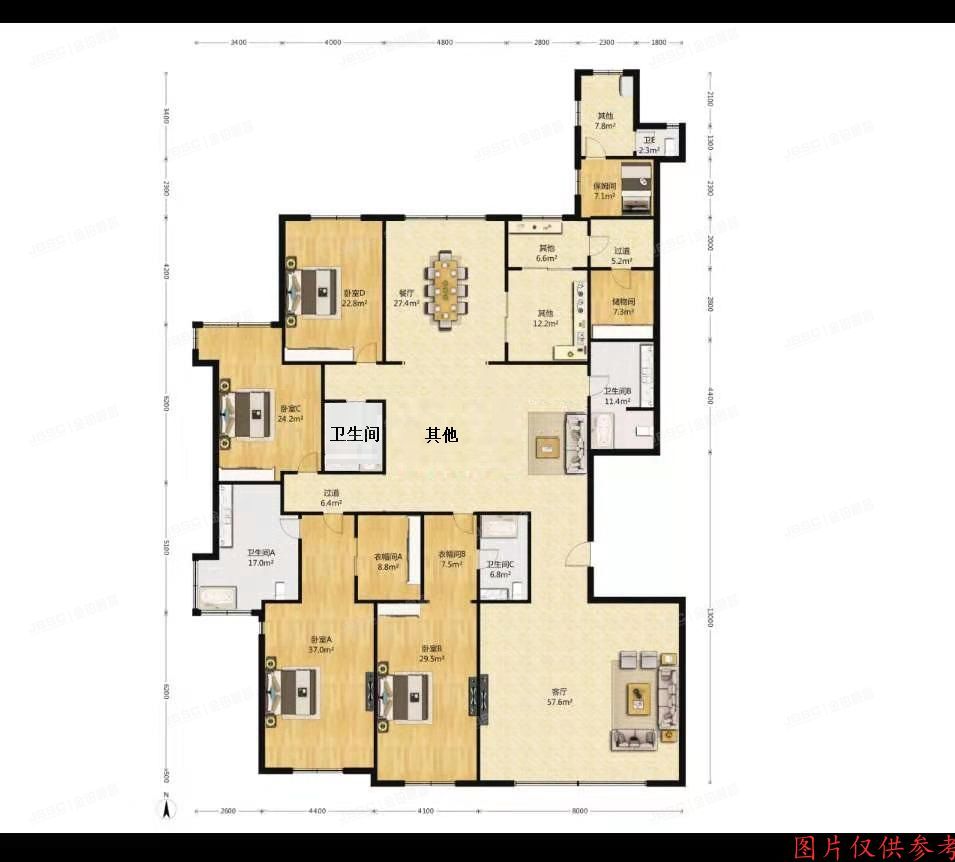 朝阳区-燕莎 霄云路8号院6号楼22层1单元2202