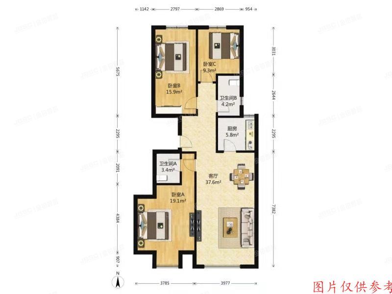 ※昌平区 滟澜新宸9号楼1层2单元101室