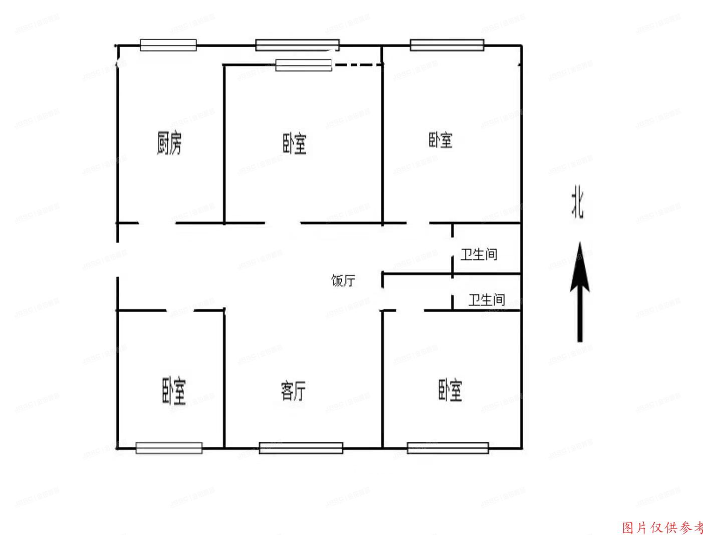 怀柔区 富乐公寓37号楼2单元402室