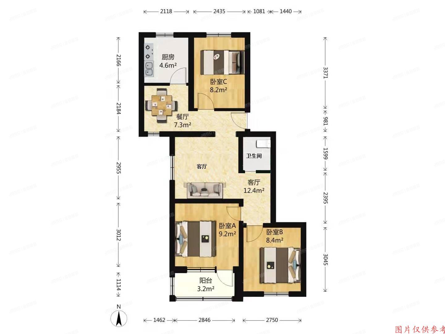 通州区 幸福艺居13号楼3层131