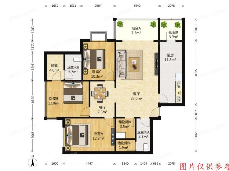 西城区 广安门外大街305号8区4号楼11层1201（荣丰2008）