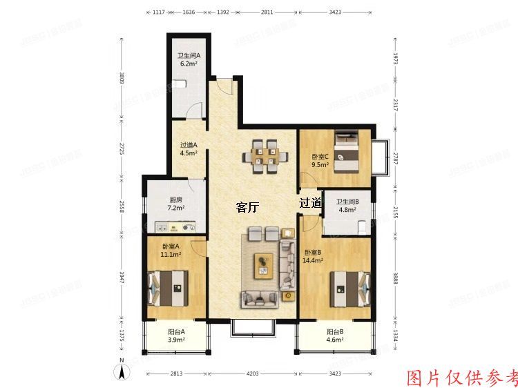 丰台区 丰华苑10号楼104（庄维花园）