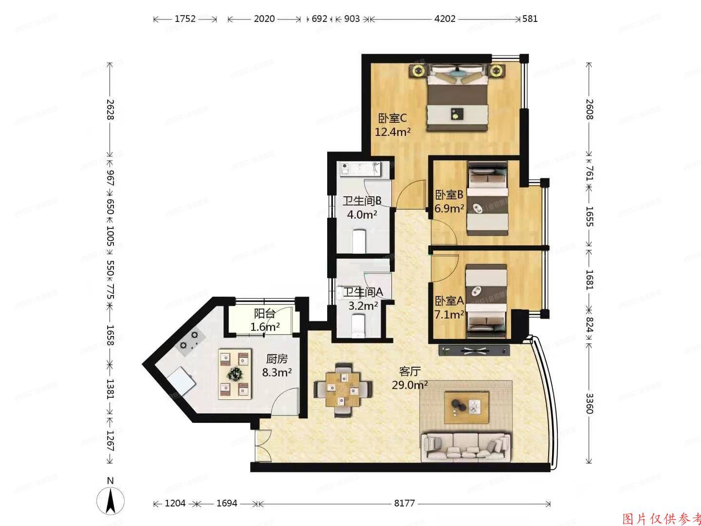朝阳区 甘露园南里25号院6号楼22E号（朝阳园）