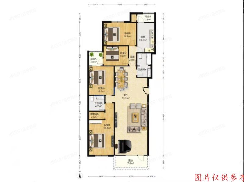 ※海淀区  万泉新新家园1号楼1单元101号