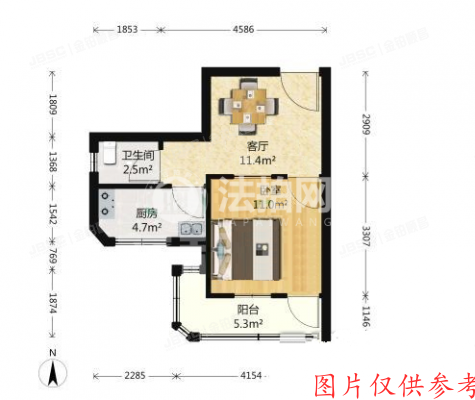 朝阳区 西坝河北里18号楼1305号（社科院太阳宫小区）