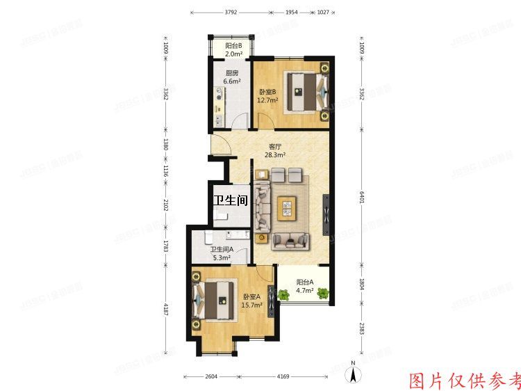 房山区 腾龙家园二区甲4号1单元501室
