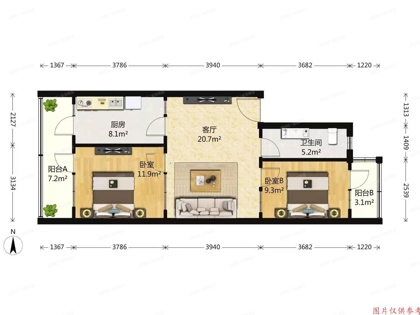 通州区玉桥南里9号楼3层531