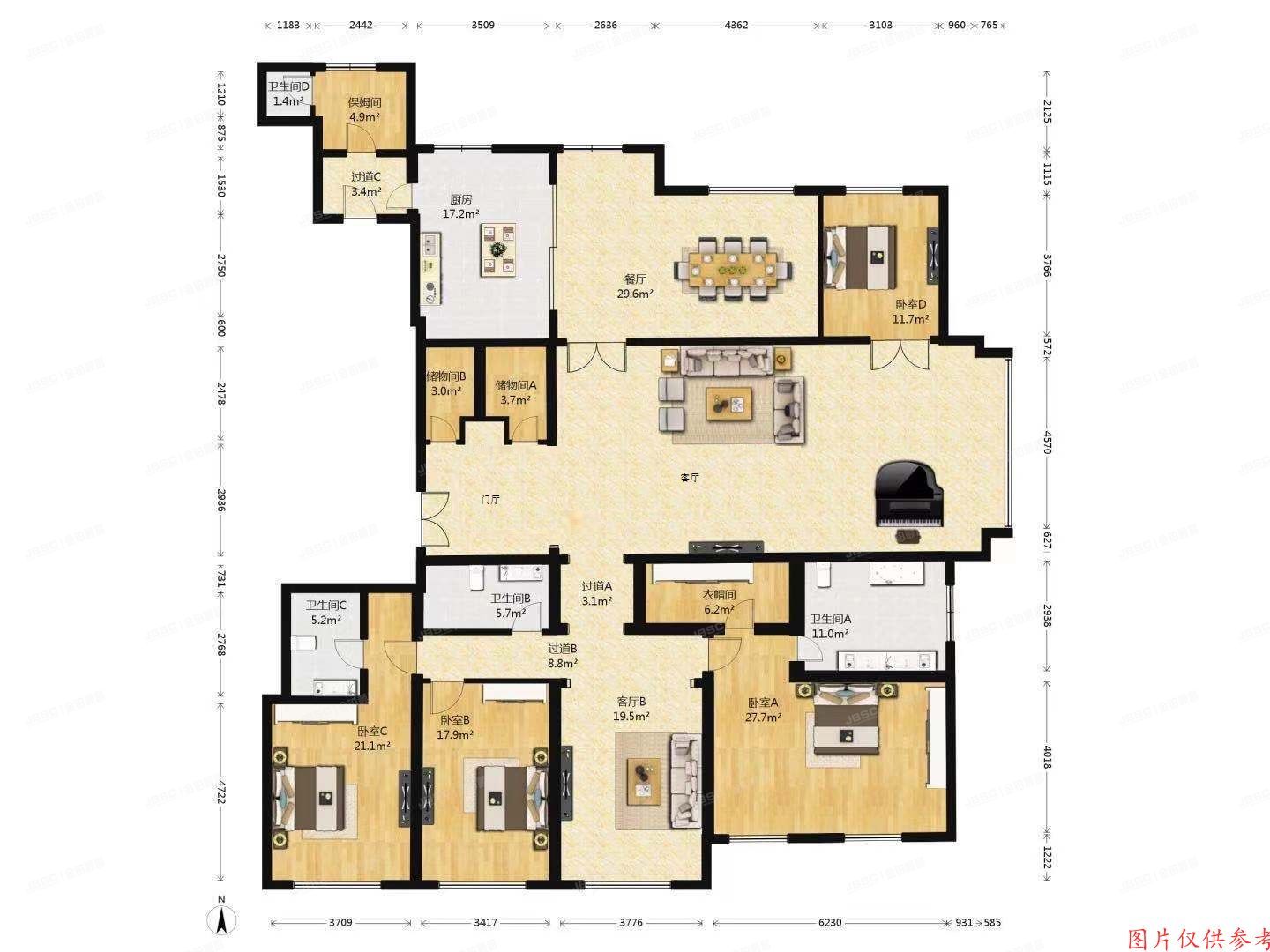 朝阳区百子湾南二路66号院7号楼13层1601号（金茂府）