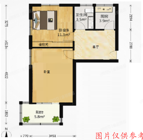 朝阳区 呼家楼北里13号楼3层西单元301-302室（呼家楼北社区）