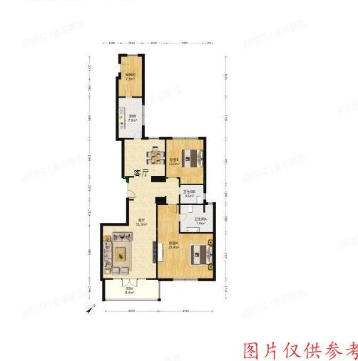 朝阳区 清林东路2号院2号楼5单元302号（万达大湖公馆）