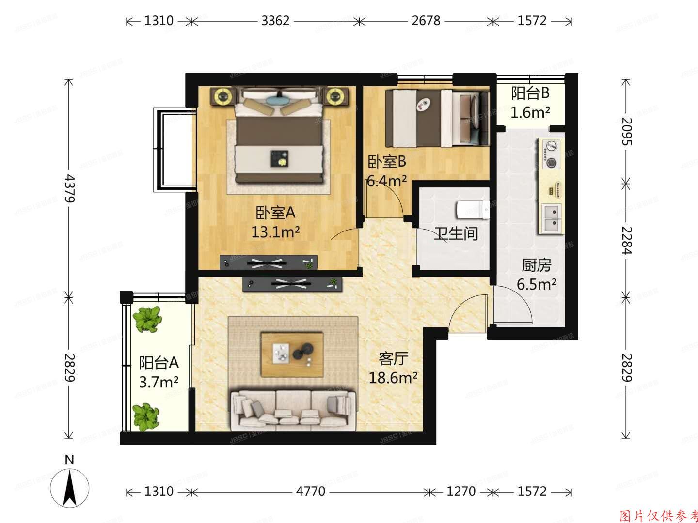 丰台区 银地家园1号楼4层3-506号