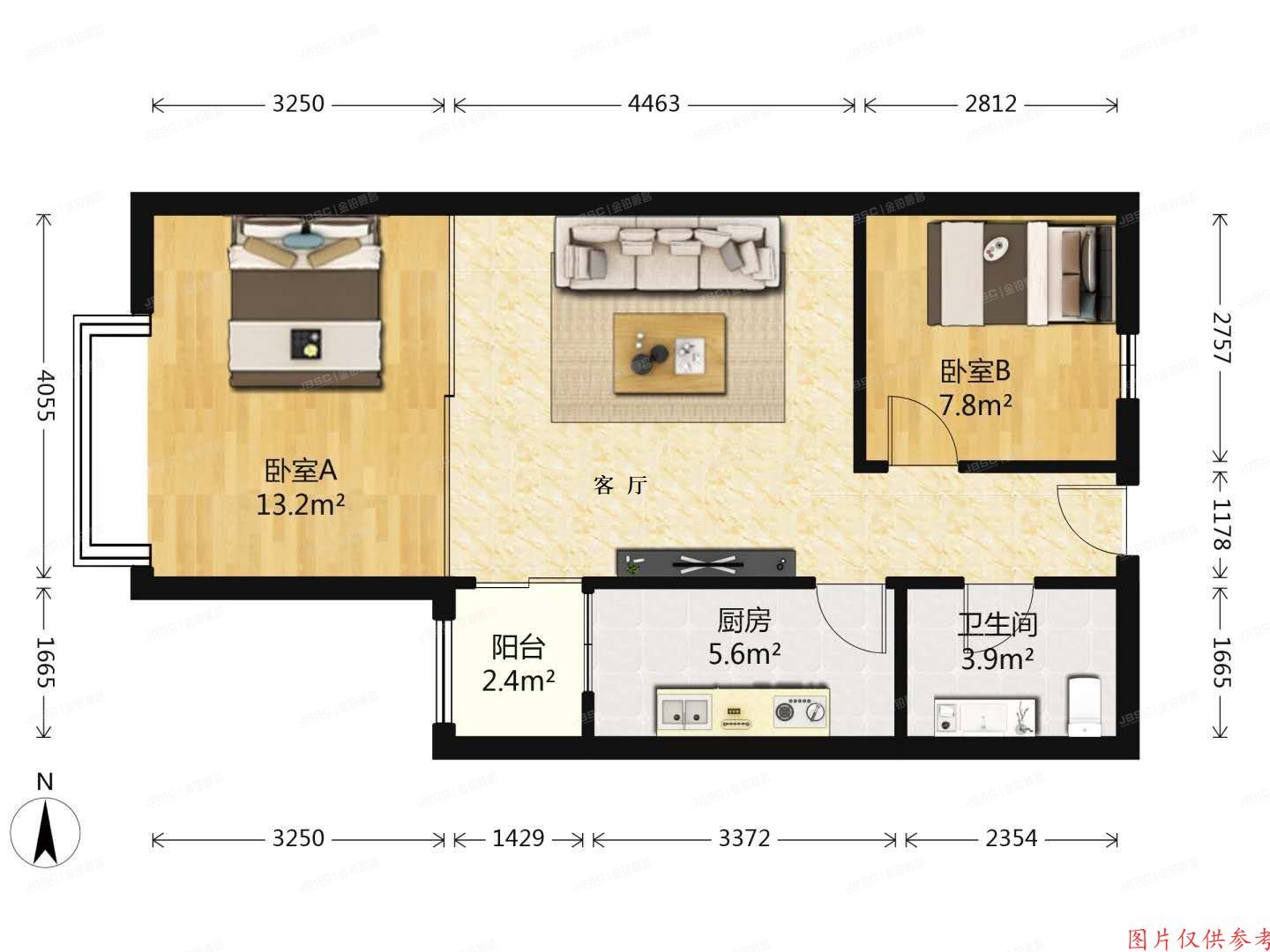 通州区 潞苑南里73号楼2层201（珠江丽景家园）