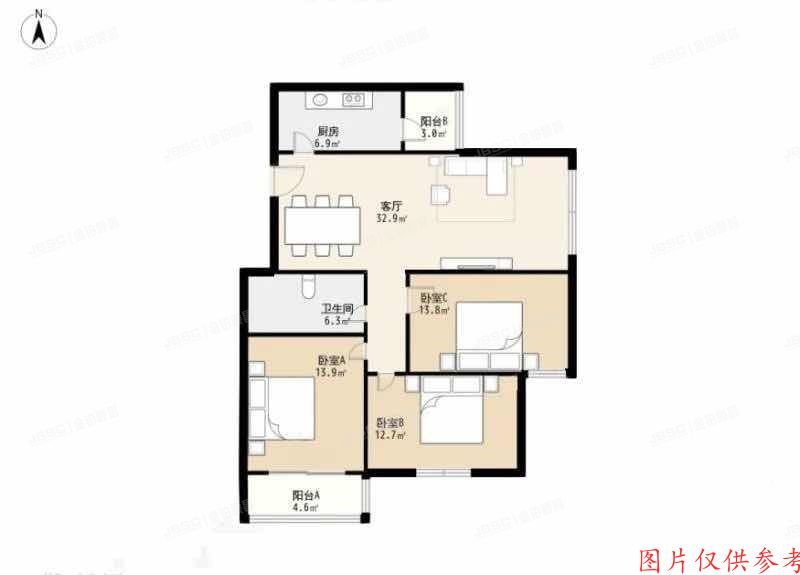 丰台区 三路居18号院1号楼13层1305号（金都苑）