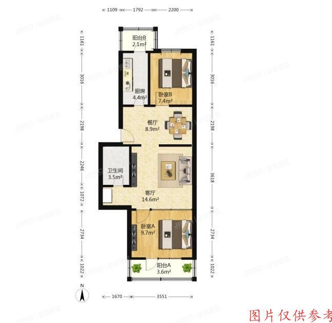 通州区 复兴北里17号楼4层242室（复兴里）
