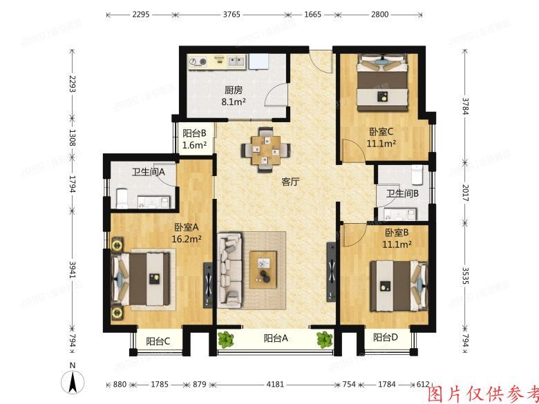 通州区 杨庄北里12号楼21层2单元2102（天时名苑）