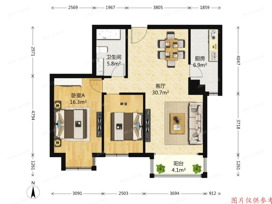 朝阳区 百子湾南二路78号院6号楼1单元102（A派公寓）