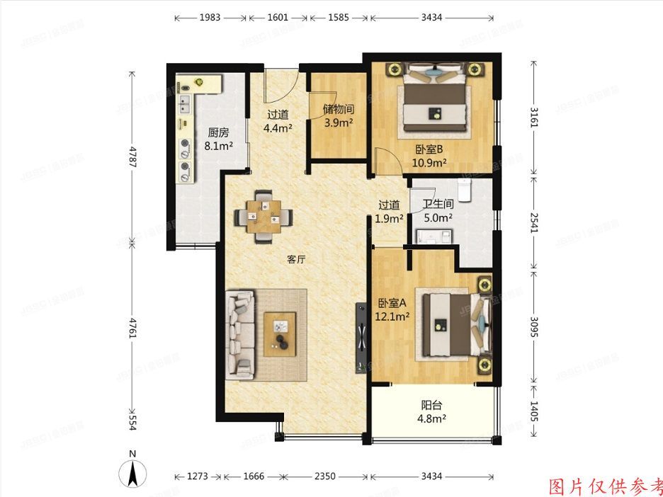丰台区 镇国寺北街4号院1号楼8层1-803号（星河城冬季星空小区）