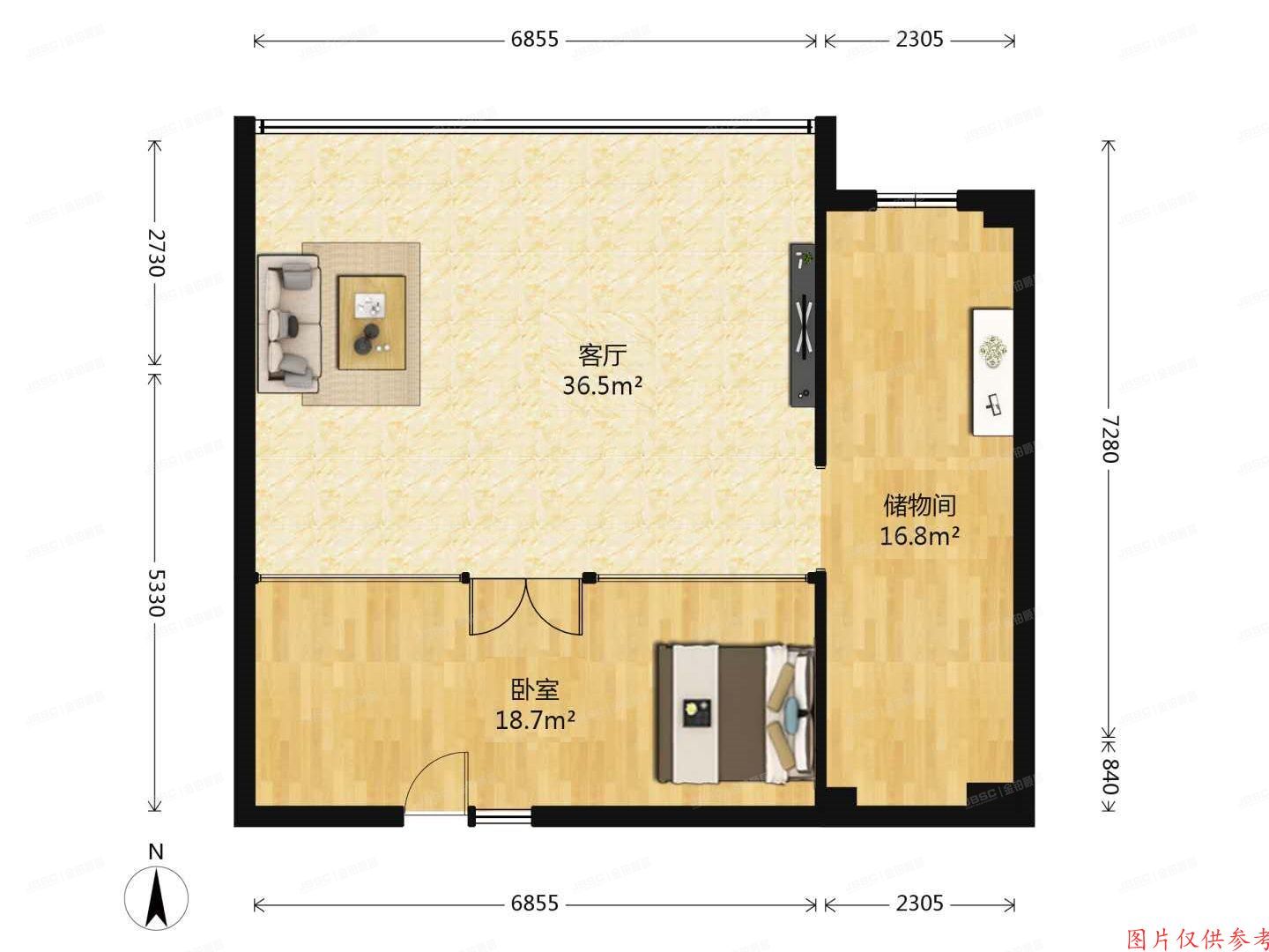 朝阳区 百子园4号楼11层C单元1101号（后现代城B）