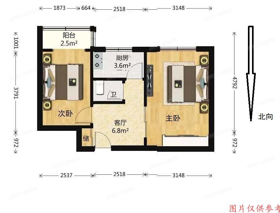 海淀区 明光村小区12号楼4门三层8号