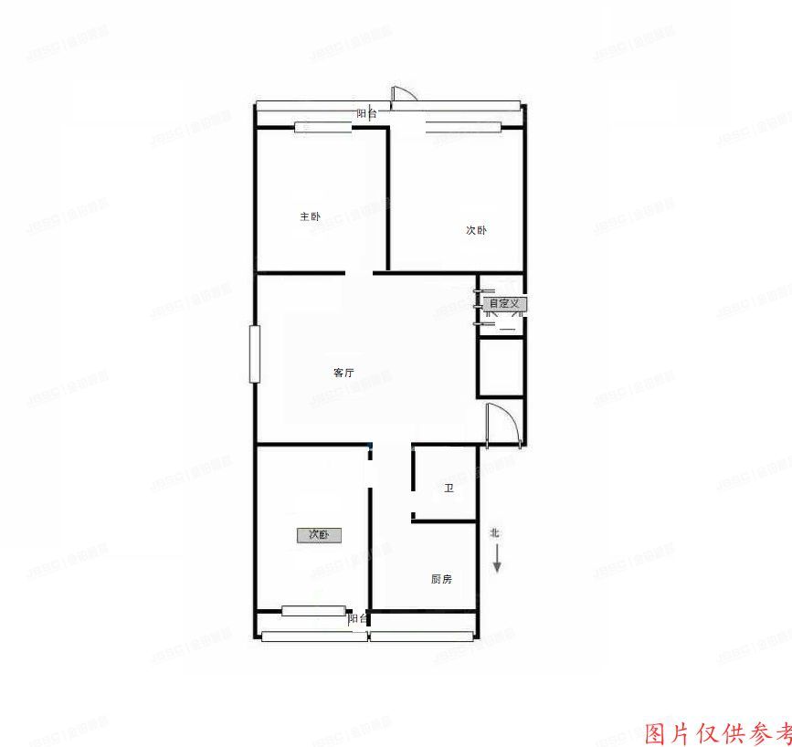 房山区-城关 兴房大街甲20号楼1单元501号（南沿里）