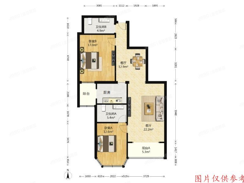 朝阳区 紫芳路5号院2号楼410号（芳林苑）